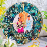 Orchid Flowers Preservation Resin Wall Clock (6-Inches)